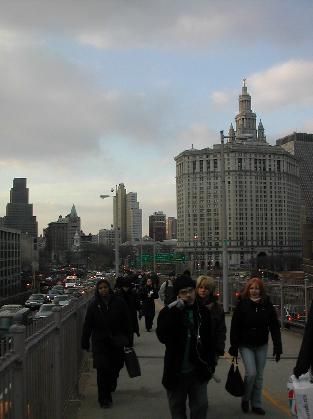 pedestrians abound
