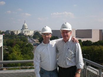 uncle jack and me on top of the newseum

