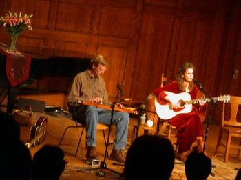 Emily at The Sheldon accompanied by her brother John Higgins on lap steel
