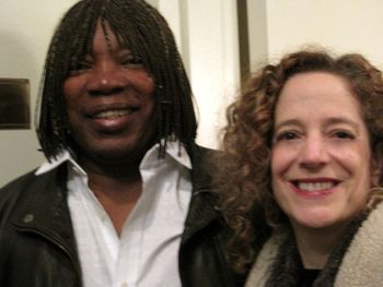 Susan Pereira with Milton Nascimento--an amazing birthday treat for me!
