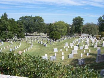 Arlington National Cemetery: view of graves is endless
