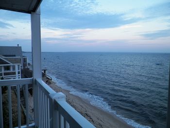 Waves are lapping at our private beach
