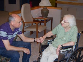 Jordan with his beloved Mom, now 93 years old
