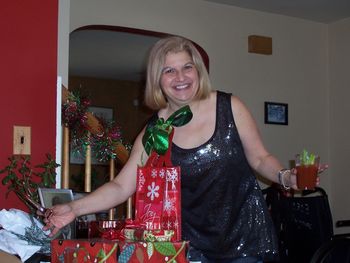 Mary Ellen is happy it's Christmas!
