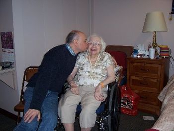 Jordan kissing his Mom - April 2008
