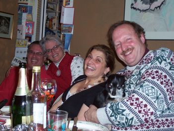 Friends Bruce and Ama with Joe's sister MaryEllen and her husband Bill
