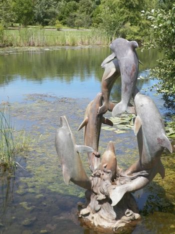 Dolphin sculpture
