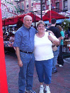 Cousin Marge and Jordan at the San Gennaro Festival in Little Italy, NYC
