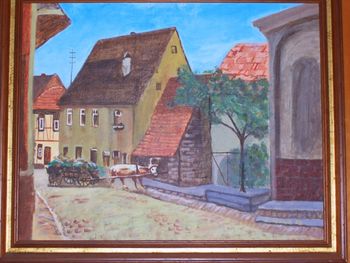 Mom's artwork - The Old Village
