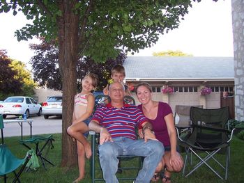 Evelyn, Elijah, Kim and their terrific uncle Jordan
