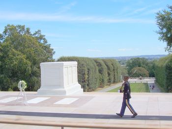 Soldier guarding the tomb
