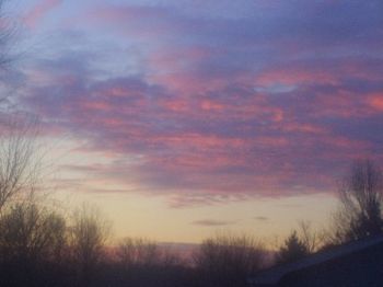 Gorgeous sky over our house!
