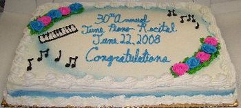 Recital cake - Yum!
