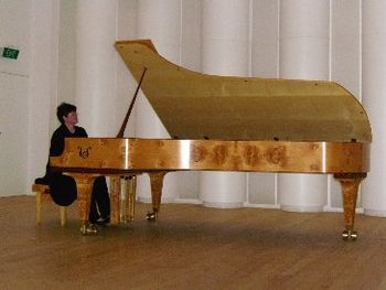 The Huon Pine on this piano is from Tasmania, Australia and is over 2,000 years old! Click on Stuart Pianos below to see more beautifully handcrafted pianos. See the Links page for the Stuart & Sons w
