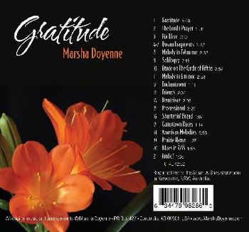 Gratitude CD - Back Cover

