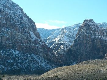 Driving into Red Rock Canyon
