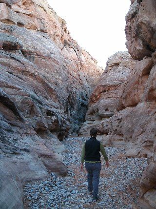 Walking through Valley of Fire State Park
