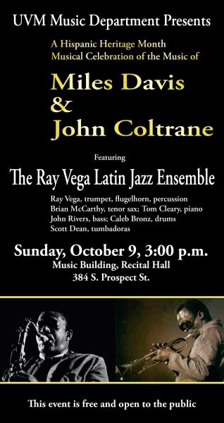 RV Latin Jazz Sextet at UVM 10/11
