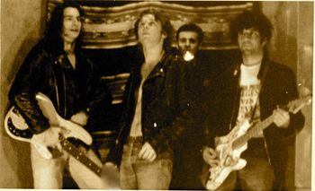 SOM: Will Becchina, Jim Fitzgerald, Greg Clarke, Frank Giordano - Brooklyn NY 1992. Test Photo: Luigi Scorcia
