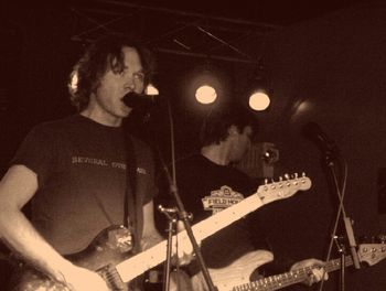 Jim, Will - Devia live 2004?  sporting my S.O.M. shirt courtesy of Belisa Vranich c.1990
