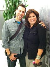 Joshua Louis with Cindy Vero from 103.5 KTU Cares!
