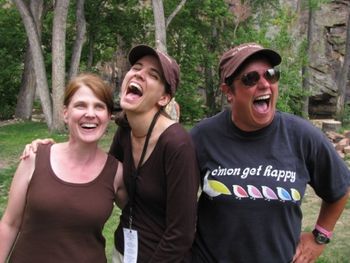Something really funny at Song School with Terri and Diana
