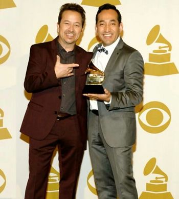 Steffen & Christian celebrating PMO's 2014 GRAMMY award
