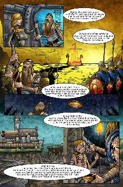 Merlin and Keridwena pg.2 , Art by Andrew Towl
