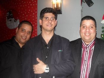 Here are the core members of Los Ciegos Del Barrio.  Machete and the Suarez twins.  This was taken during our CD release party in December 2009 at the Park Side Lounge.
