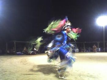 A Fancy Dancer showing us his skills near my home town, Pinon AZ
