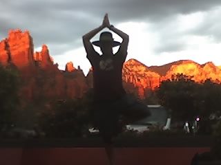 Mocking a pose
