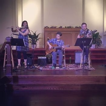 Renaissance to Rock n' Roll Concert at 1867 Sanctuary (Left to Right: Jaclyn Duncan, Leon Muhudinov, Brett Niederman)
