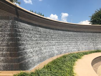 Waterfall at John Hope Franklin Reconciliation Park
