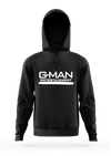 G-Man Entertainment - Black Hoodie White/Gray Outline Combination  