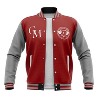 G-Man Apparel Since 2004 Red/Grey Letterman Jacket 