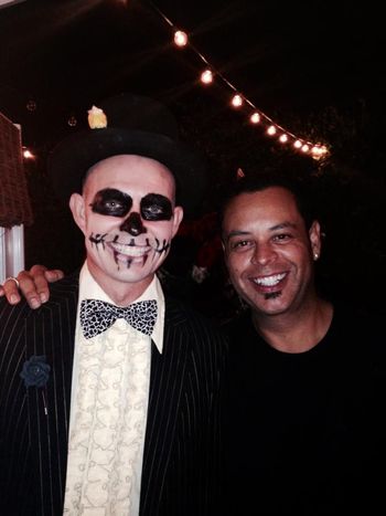 Adrian Young,,,drummer for No Doubt..Halloween 2014 party
