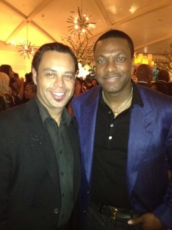 Rush Hour star Chris Tucker, and I performing at his event, along with Sidney Poiter, and Oprah Winfrey!
