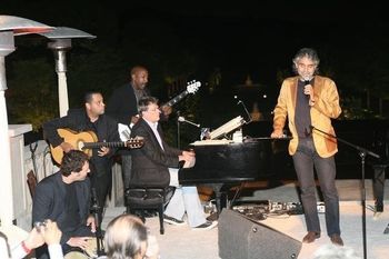 Performing with the Great David Foster, my buddy Nathan East on Bass, The wonderful Andea Bocelli, and Julio Figueroa on percussion
