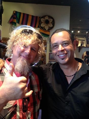 Hanging with Sammy Hagar
