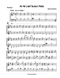 "As the Light Slowly Fades" - Instant Piano Sheet Music Download