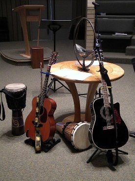 Music Altar at UU Congregation of Atlanta, GA
