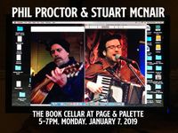 Phil with Stuart McNair at the Book Cellar at Page & Palette
