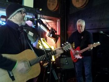 With Doug Previto at Veet's, Mobile, AL.  March 28, 2013. Photo by Ross Peterson.
