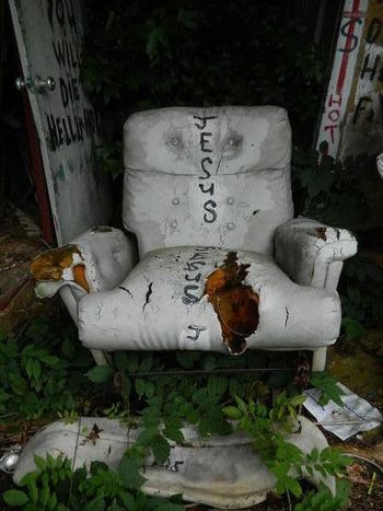 Jesus Chair, W.C. Rice's Cross Garden. Prattville, Alabama, 2013.
