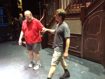 Richard Zuch and Andrew Bidlack rehearsing dance
