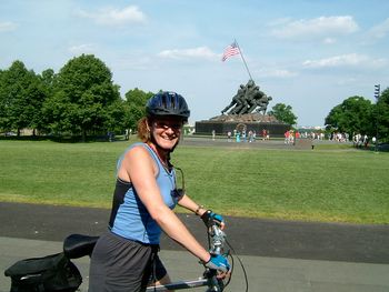 Biking by Iwo Jima
