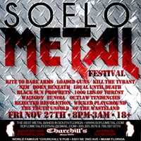 SOFLO Black Friday Metal Fest in Churchill's