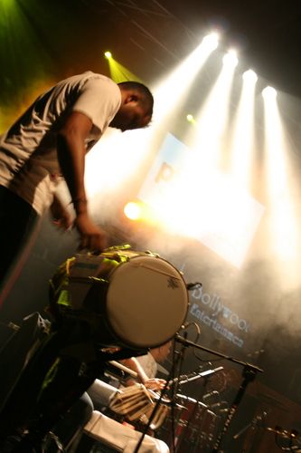 Our Dhol player Amit at Concert Hall & Klub Palladium, Warsaw, POLAND
