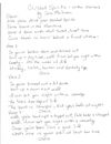 Hand Written Song Lyrics