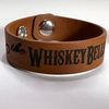 WhiskeyBelles Leather Embossed Cuff Bracelet  - .75" width